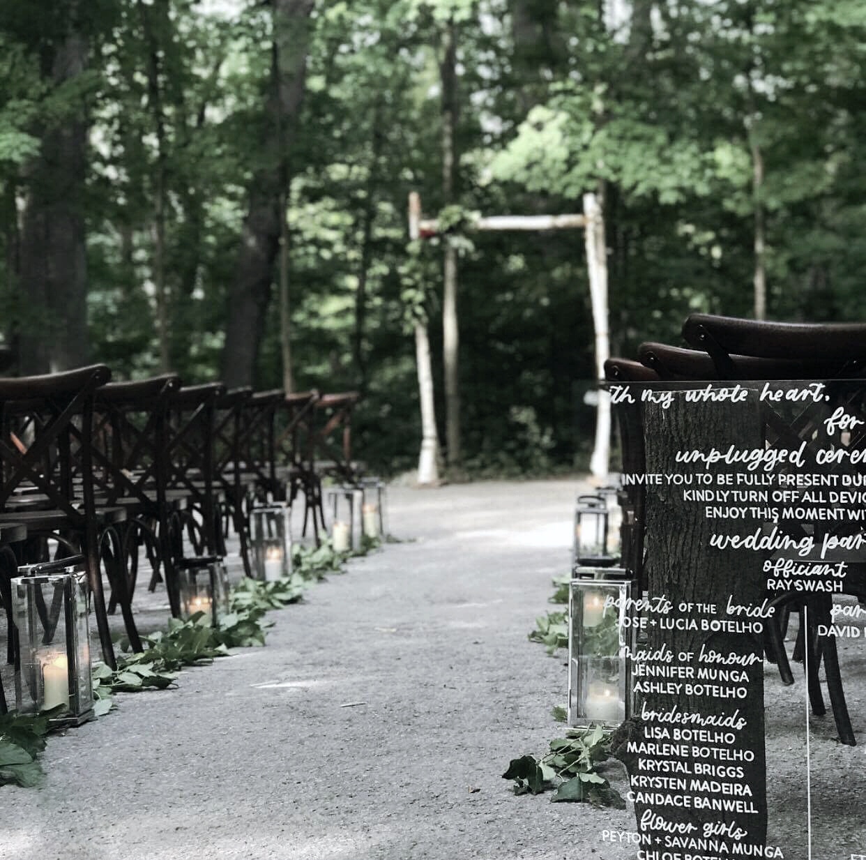 Acrylic Wedding Sign Ceremony Megan Nicole Lettering GTA Calligrapher Greater Toronto Area Calligrap